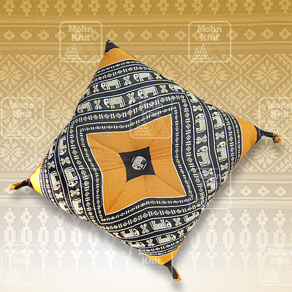 หมอนอิงเจาะกระดุมแต่งมุม 38x38 Cm, Thai Leaning Cushions backrest Khit, Pillow Small 38x38Cm Kapok100%
