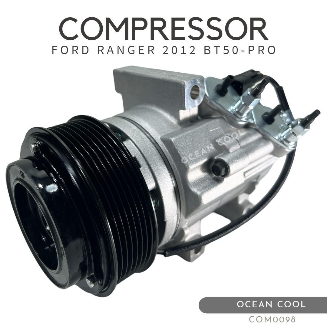 คอมเพลสเซอร์ ฟอร์ด เรนเจอร์ 2012 - 2014 ดีเซล COM0098 มาสด้า ธันเดอร์ บีที50 โปร Compressor For Ford Ranger Diesel Mazda BT-50 Proคอมแอร์ คอม คอมเพสเซอร์ อะไหล่แอร์