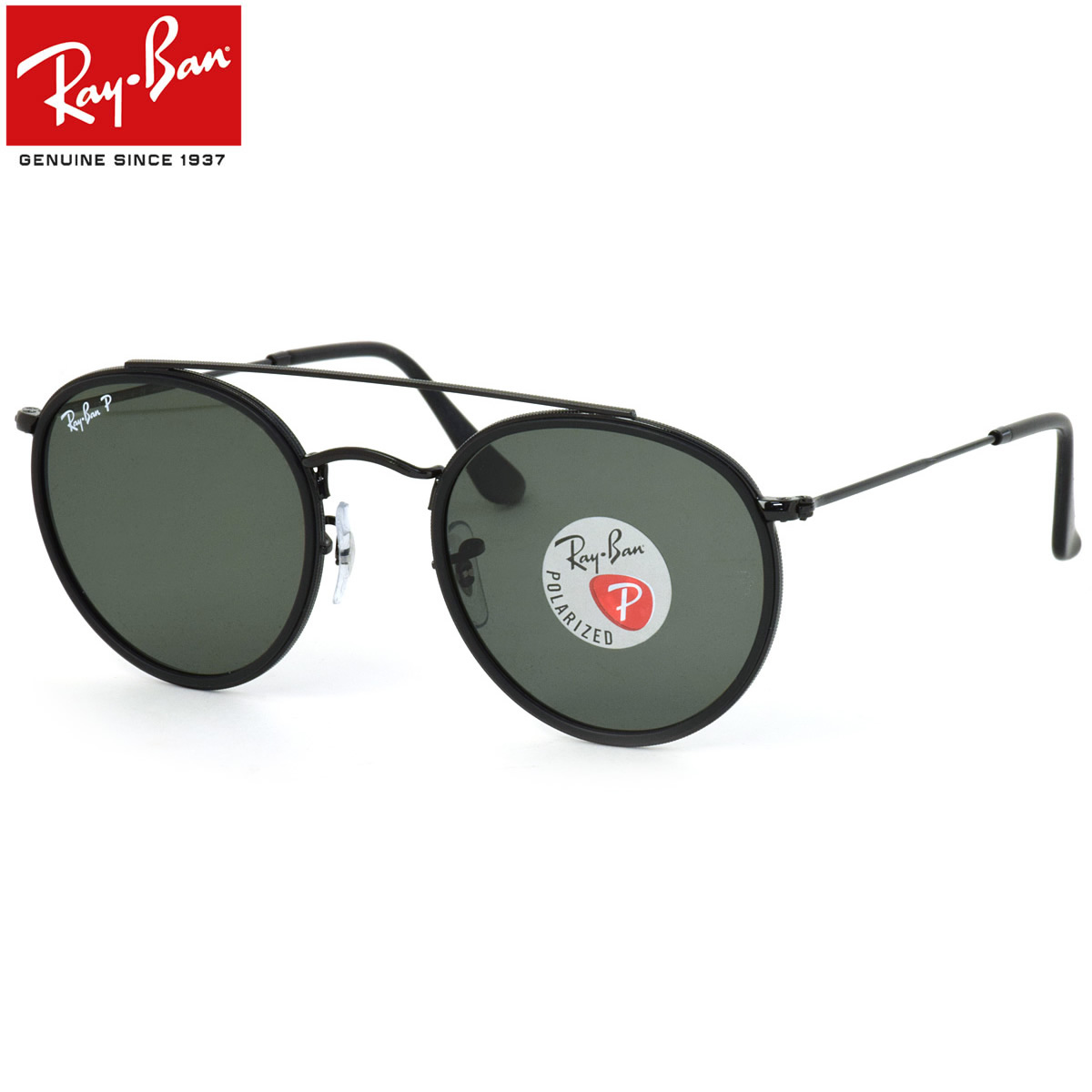 แว่นกันแดด RayBan RB3647N 002 58 ROUND DOUBLE BRIDGE