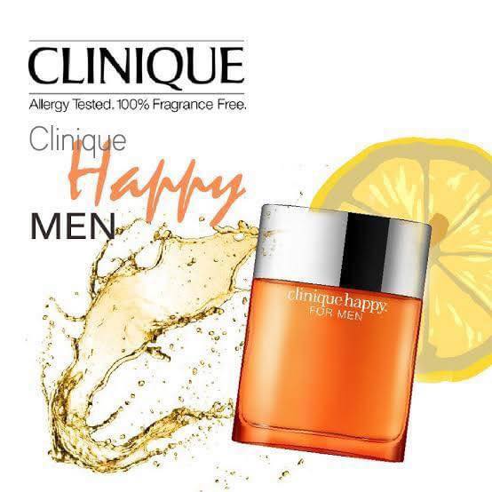 (1กล่อง) Clinique Happy For Men Eau De Toilette 100ml. น้ำหอมสำหรับผู้ชาย ของแท้ หิ้วตปท.