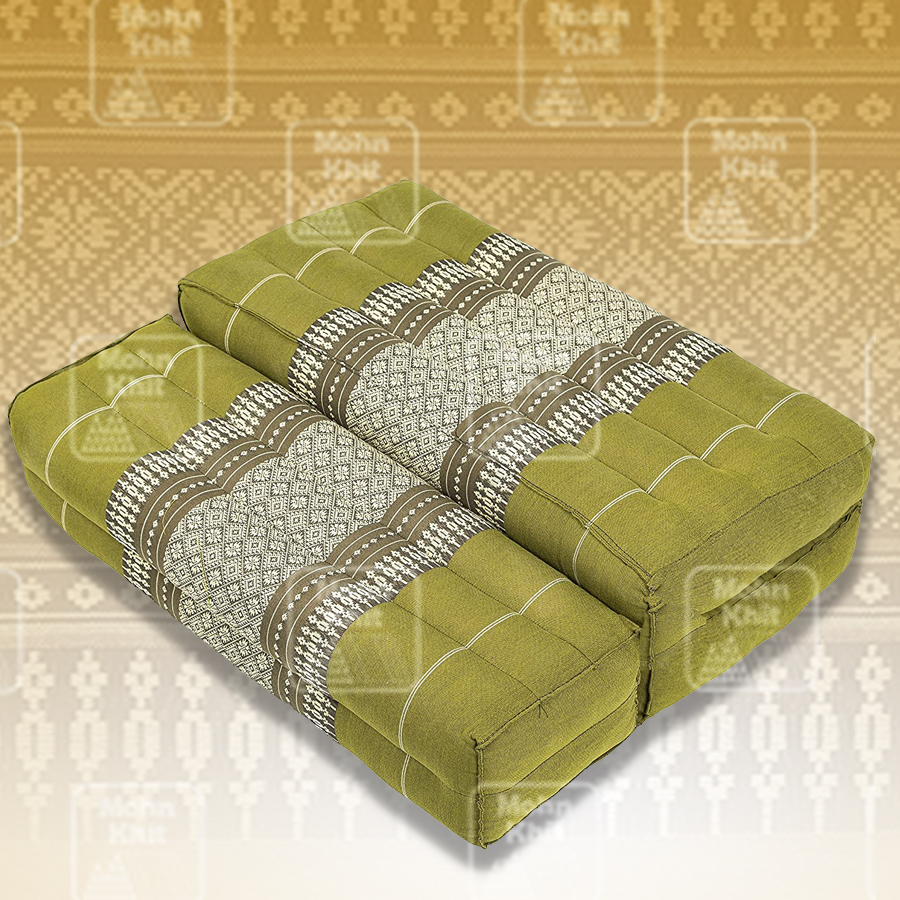 เบาะหมอนขิด 3 พับ,เบาะนั่งสมาธิพับได้ 54x76x12cm //Foldable Meditation Floor Seat 2 in 1 Set Meditation Pillow