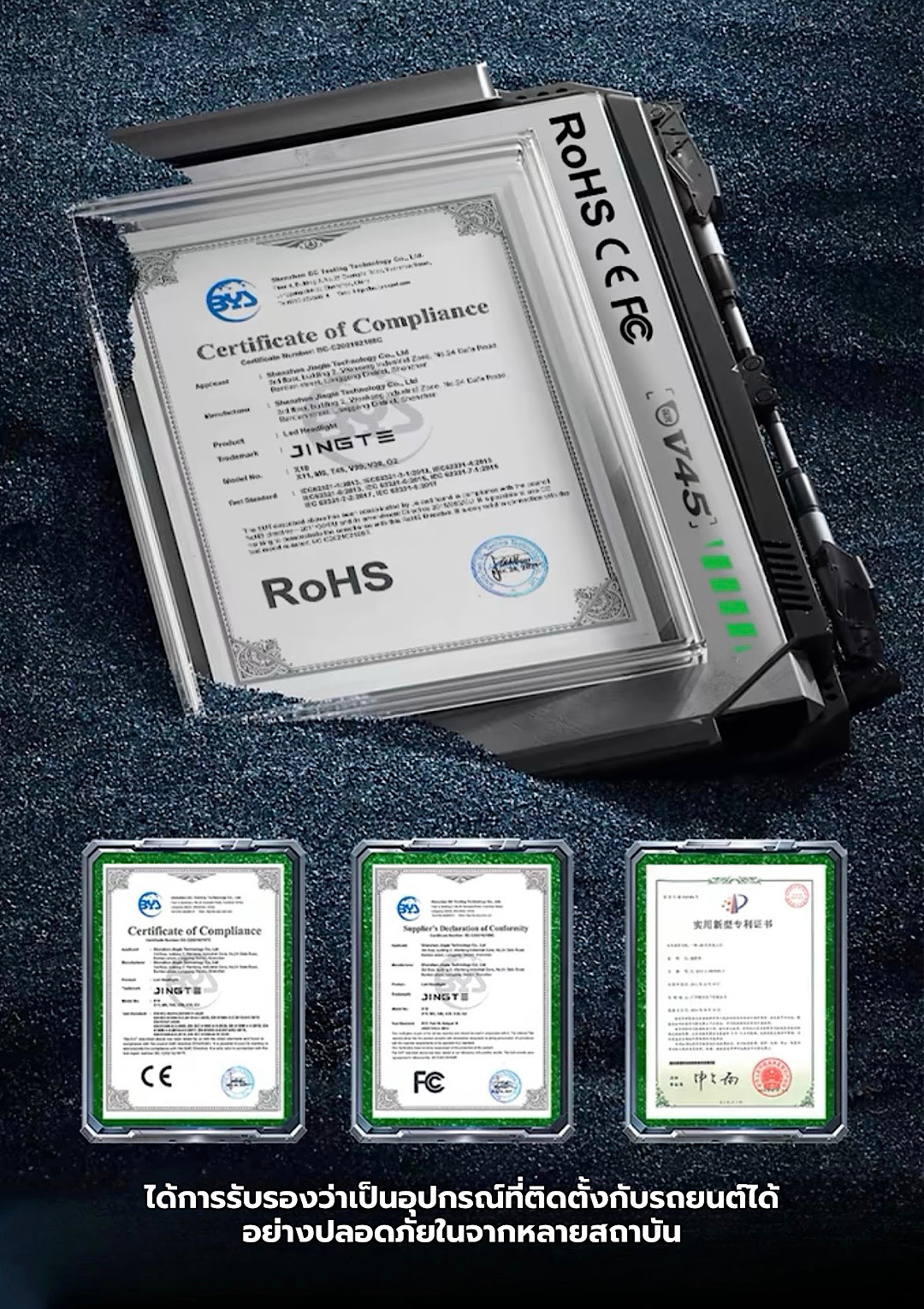 หลอดไฟหน้า Honda Civic FC 2016-2021 แบบ LED รุ่น X30