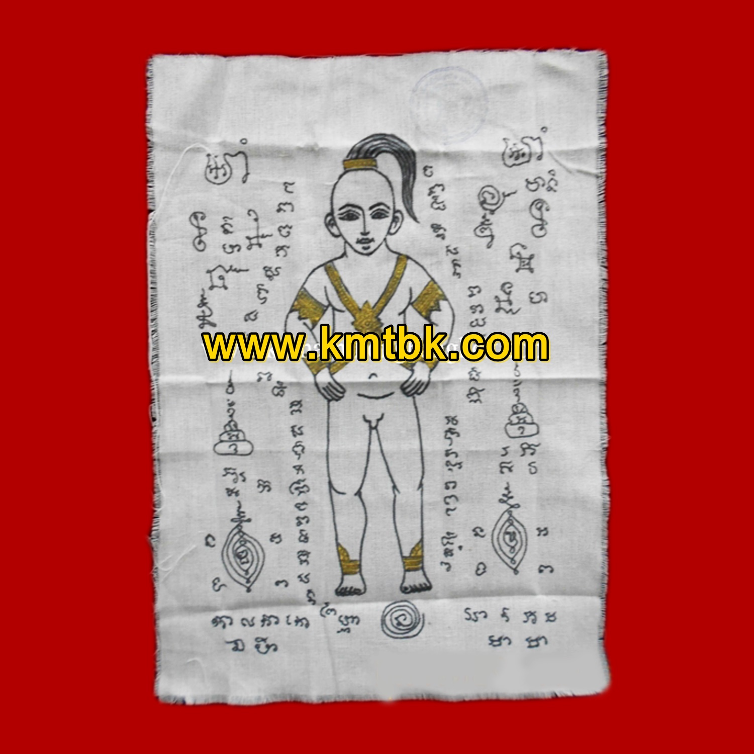 (โชว์) ผ้ายันต์กุมารทองมหาวีโร รุ่น7 พระอาจารย์อำนาจ มหาวีโร จ.ชัยภูมิ