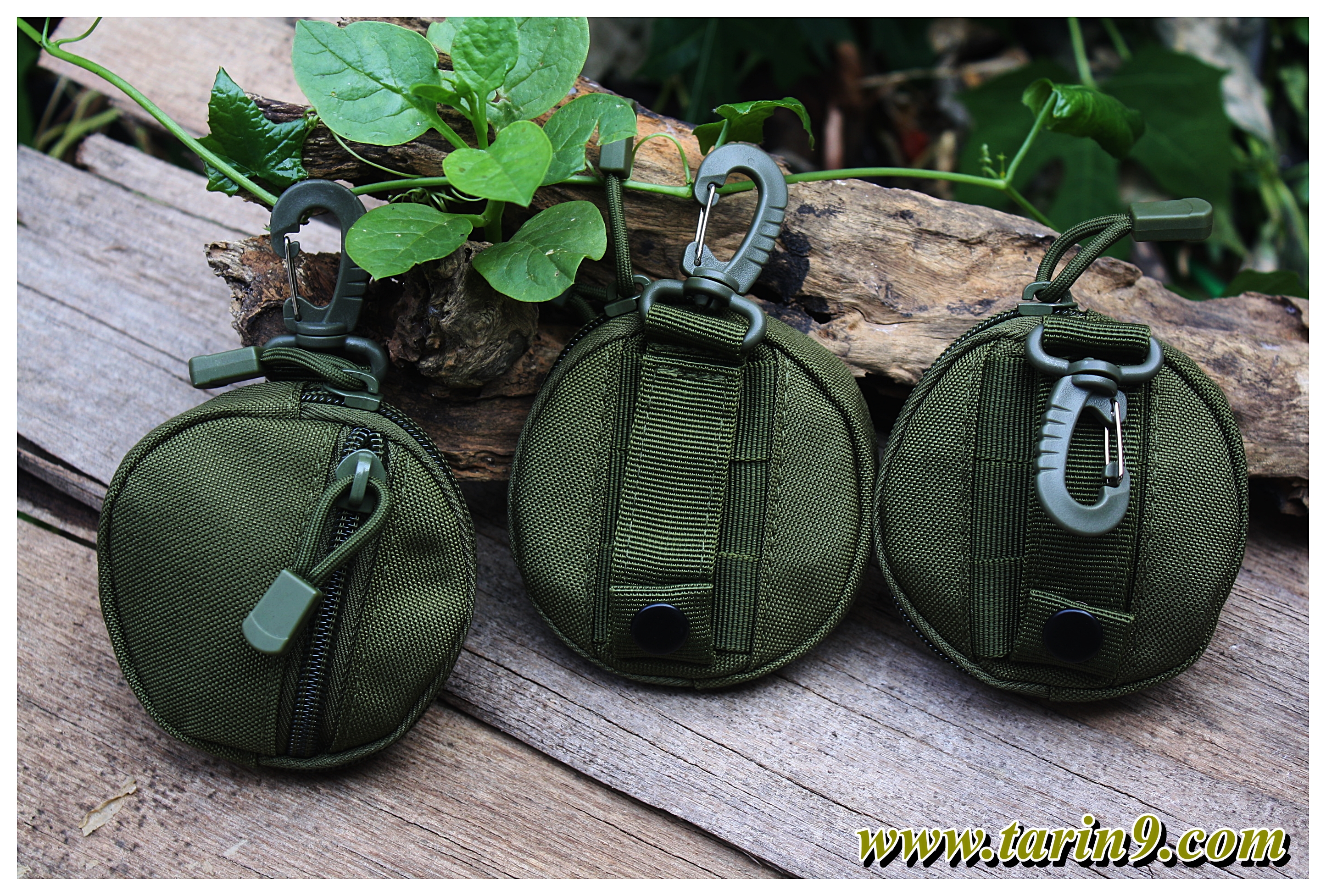 กระเป๋าใส่อุปกรณ์ Military green circular bag