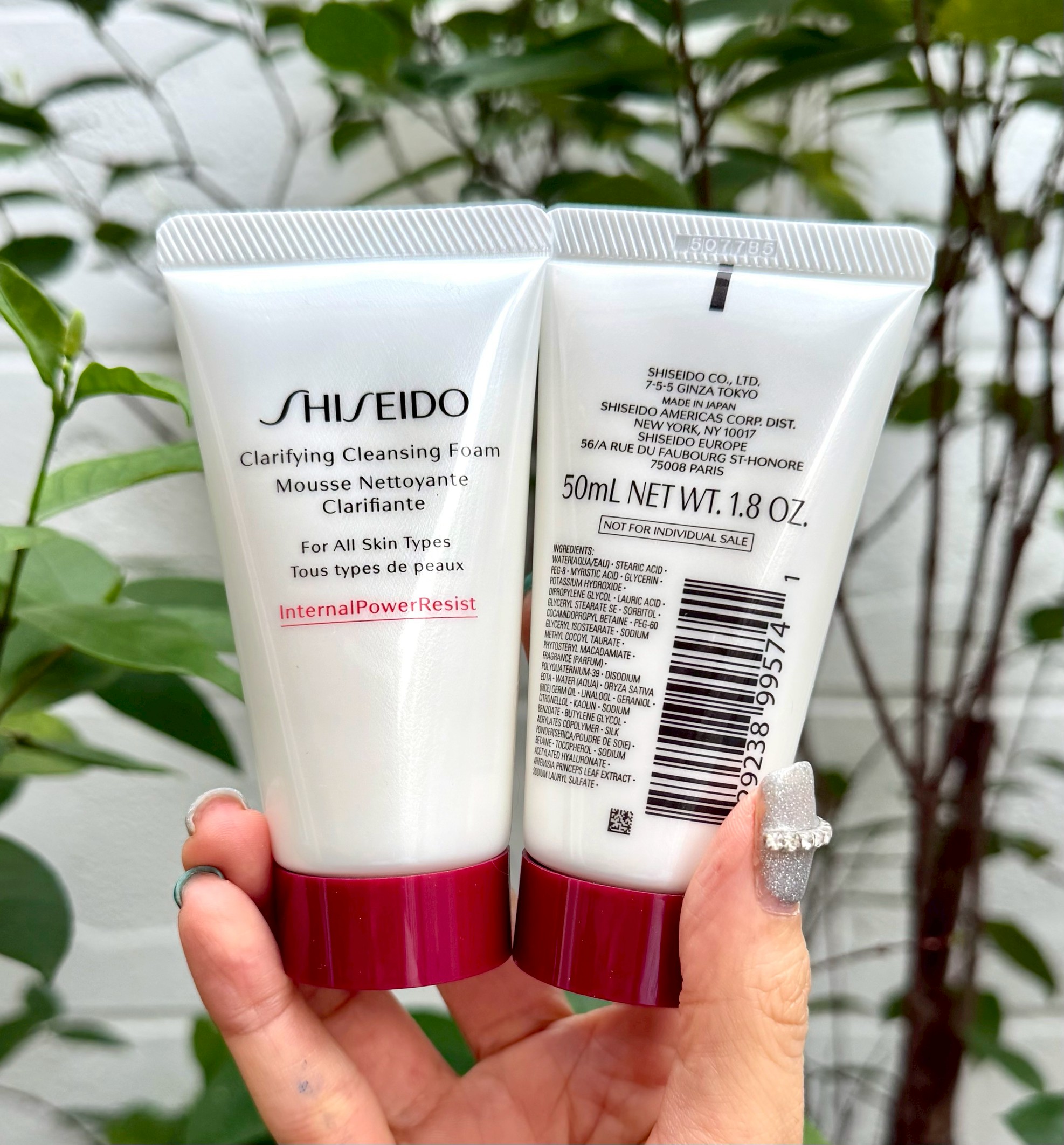 Shiseido Clarifying Cleansing Foam 50ml (ขนาดพกพา) โฟมล้างหน้า (1หลอด)