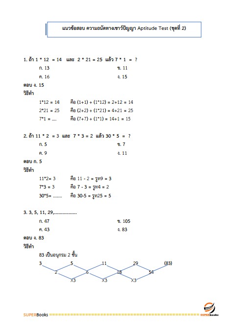 แนวข้อสอบ พนักงานพัสดุ 6 การรถไฟแห่งประเทศไทย