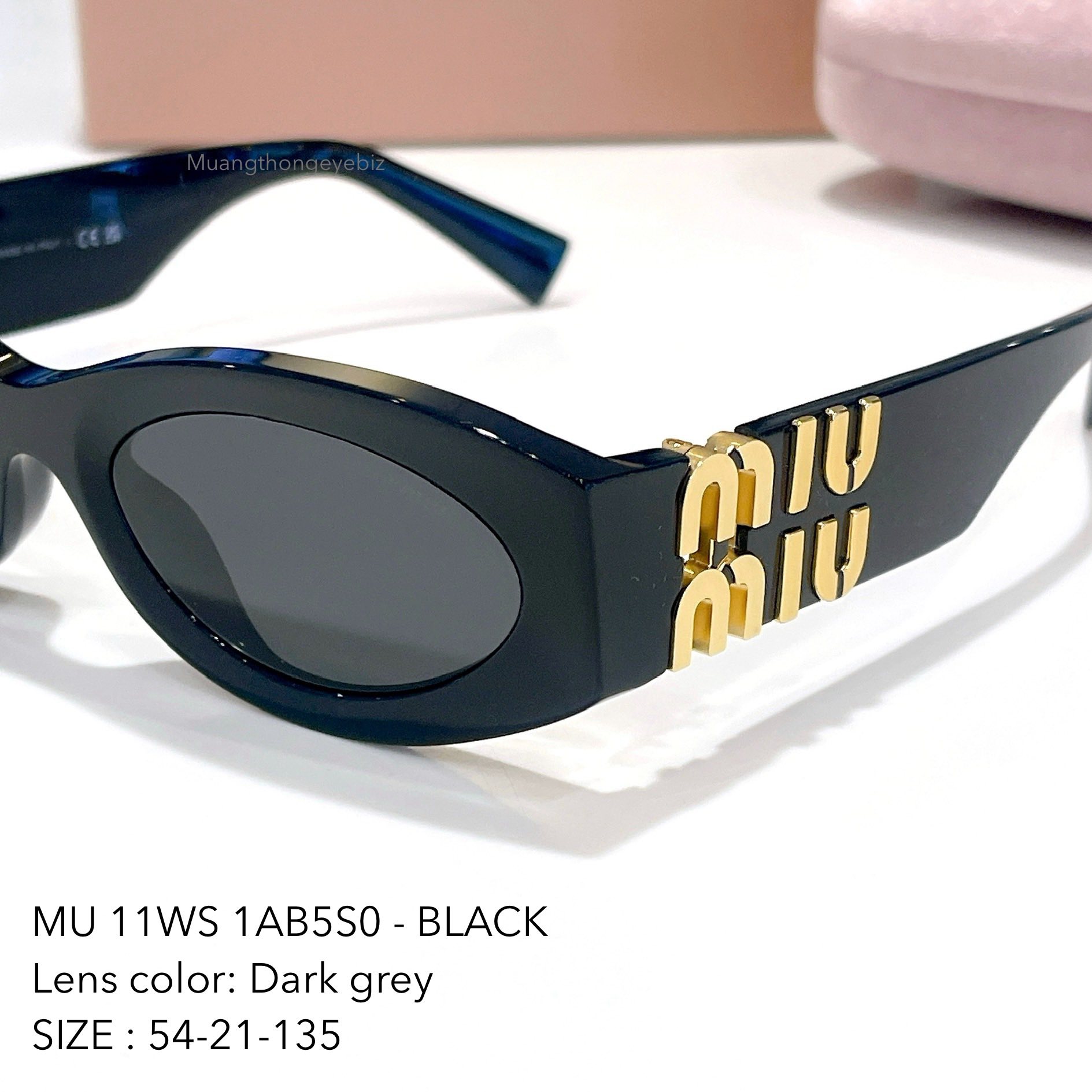 แว่นกันแดด MiuMiu Glimpse MU11WS 1AB5S0