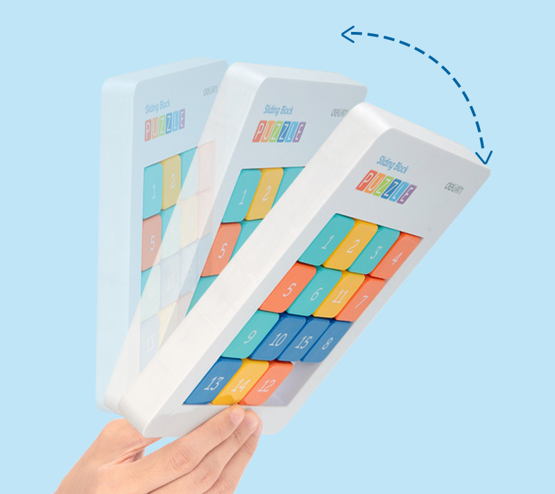 เกมเรียงตัวเลข(แม่เหล็ก) Deli Sliding Block Puzzle ของแท้