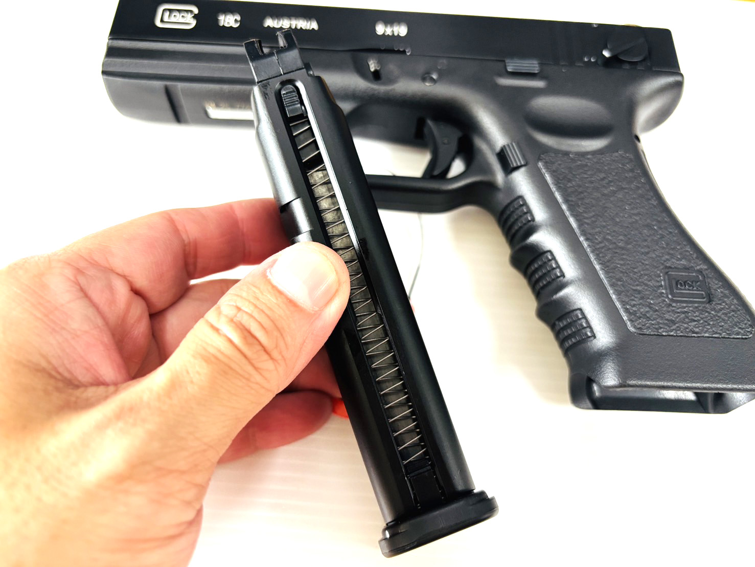 ปืนบีบีกันอัดแก็ส รุ่น Glock18 ยิงรัวได้ ยิงทีละนัดได้