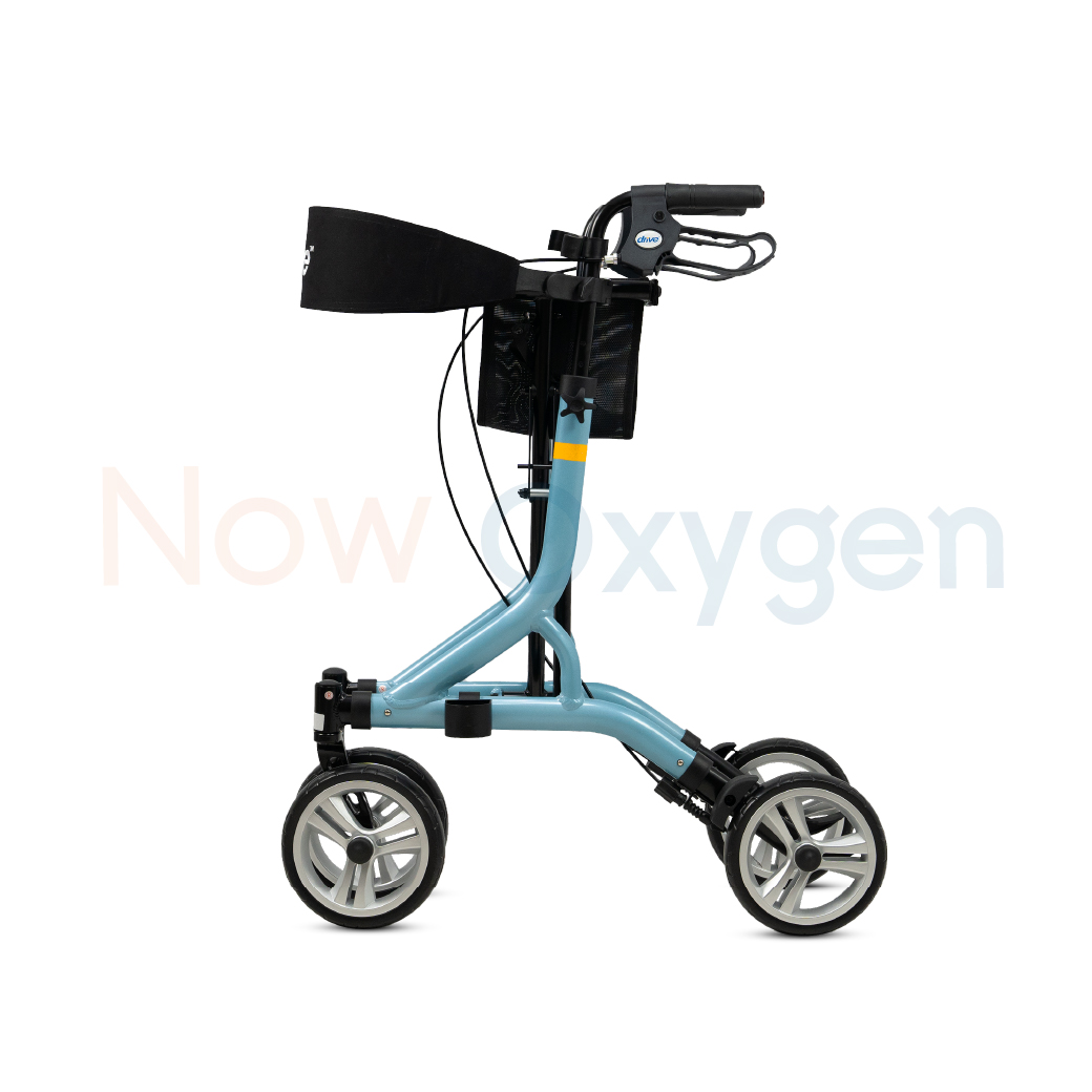 รุ่นใหม่ Nitro SL Rollator แบรนด์ Drive Medical (Debilbiss) วอล์คเกอร์ 4 ล้อ อุปกรณ์ช่วยพยุงเดิน อุปกรณ์ฝึกเดิน รับประกัน 2 ปี