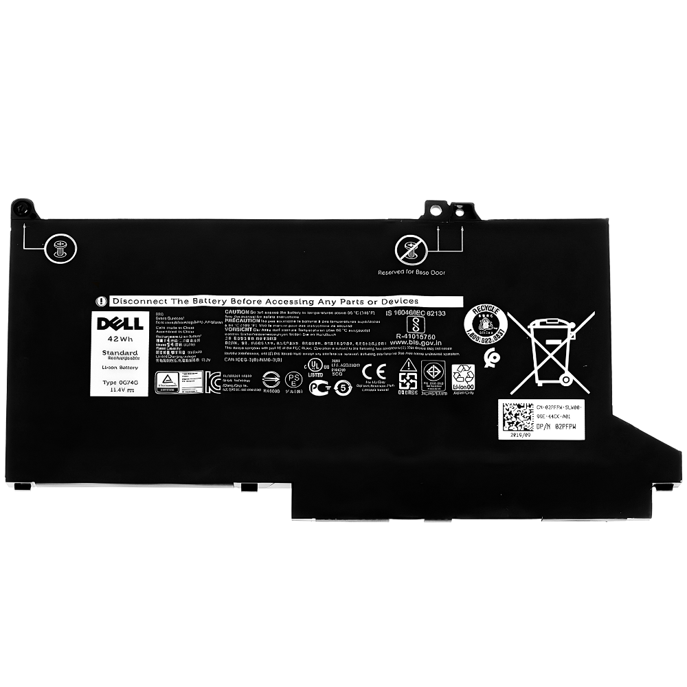 Battery Dell Latitude 5300 2-in-1, 3-Cell 42Wh, แบตเตอรี่ Dell 0G74G ของแท้รับประกันศูนย์ Dell Thailand ราคาไม่แพง