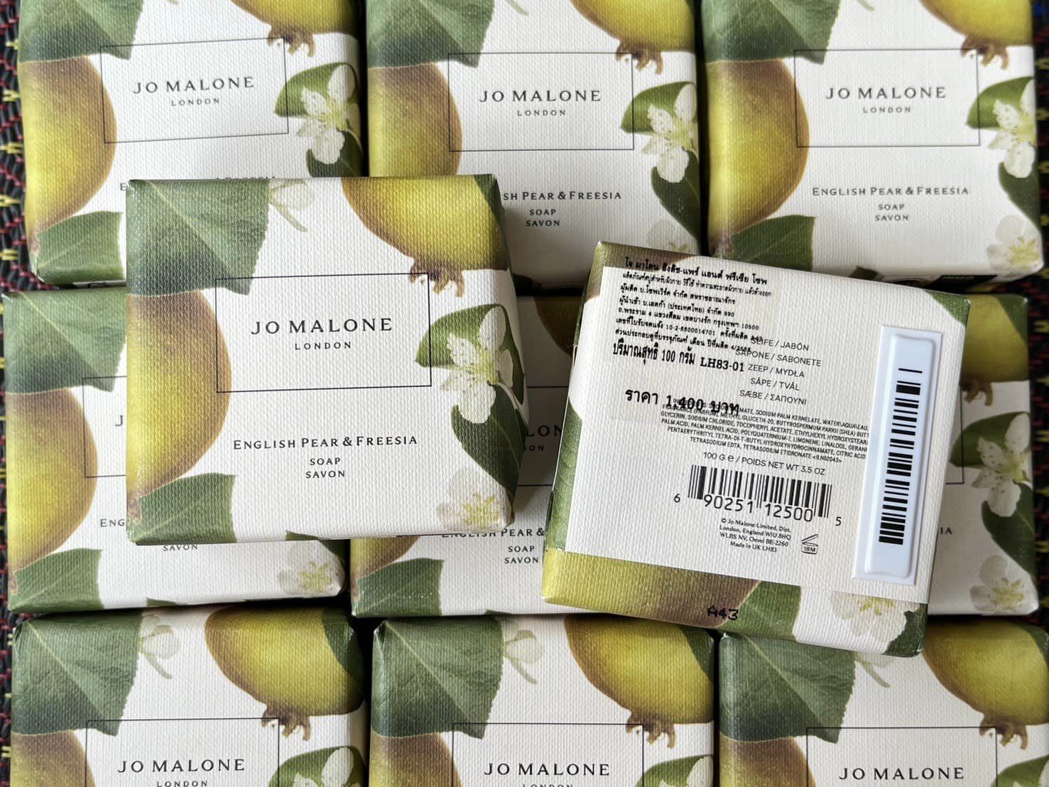 สบู่ Jo Malone English Pear & Freesia Soap 100g. (1ก้อน) ของแท้