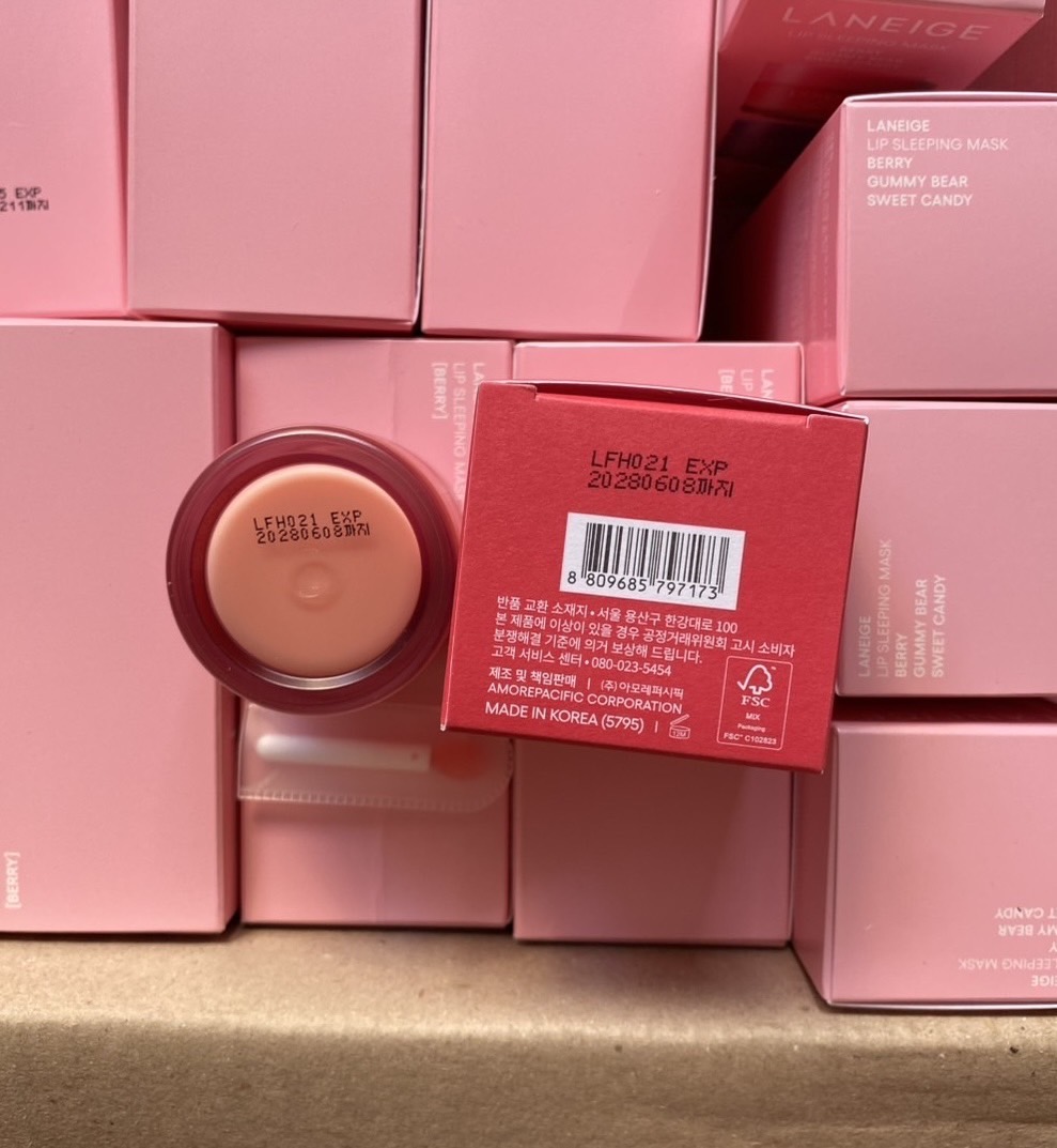 Laneige Lip Sleeping Mask with Lip Brush 20g. มาส์กบำรุงริมฝีปาก ของแท้