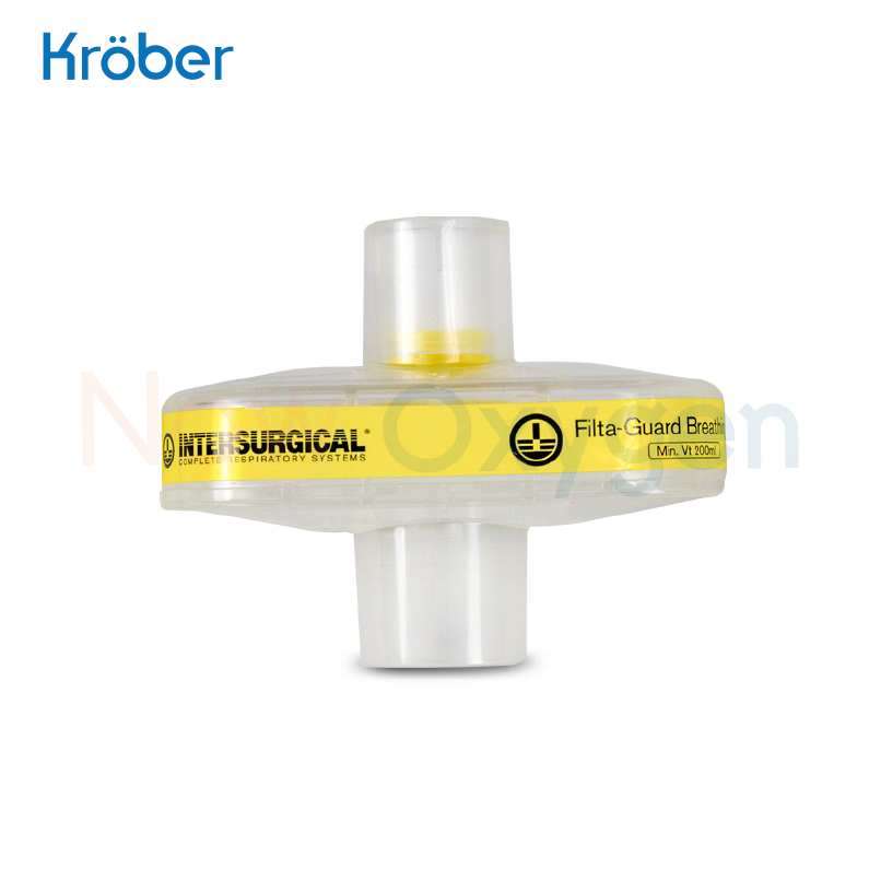 ไส้กรองอากาศ เครื่องผลิตออกซิเจน Kroeber Aeroplus E, O2, 4.0 ชนิด Hepa Filter (แถบเหลือง)