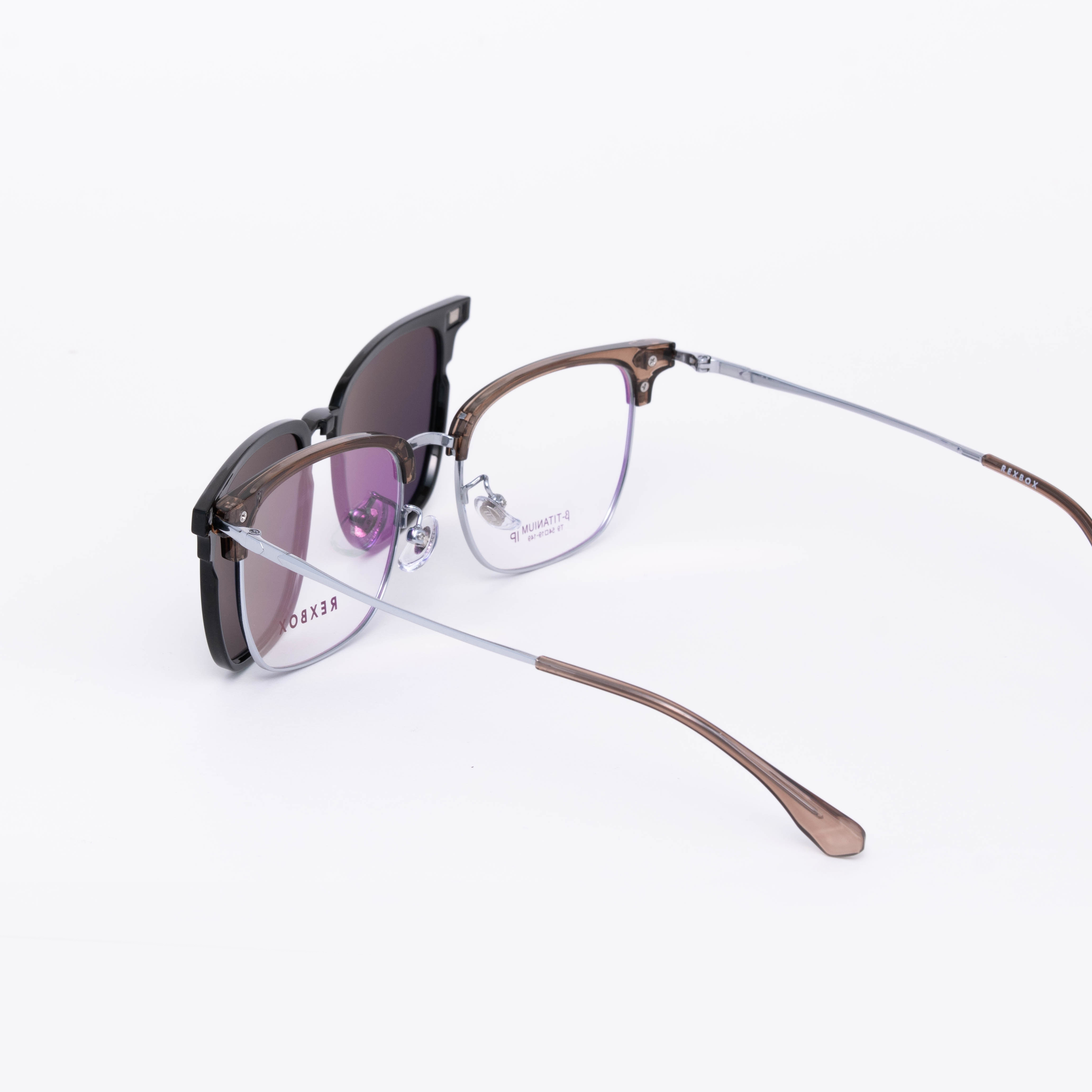 รุ่น B-TITANIUM ไทเทเนียม น้ำหนักเบา ยืดหยุ่น พร้อมคลิปออน Polarized (T9-C4)