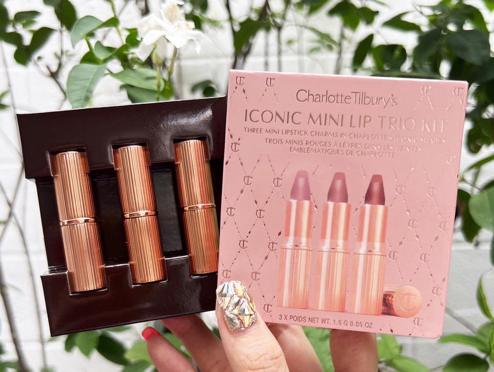 Charlotte Tilbury's Iconic Mini Lip Trio Kit ลิปเซท 3 แท่ง ไซส์มินิ ไซส์ 1.5g.
