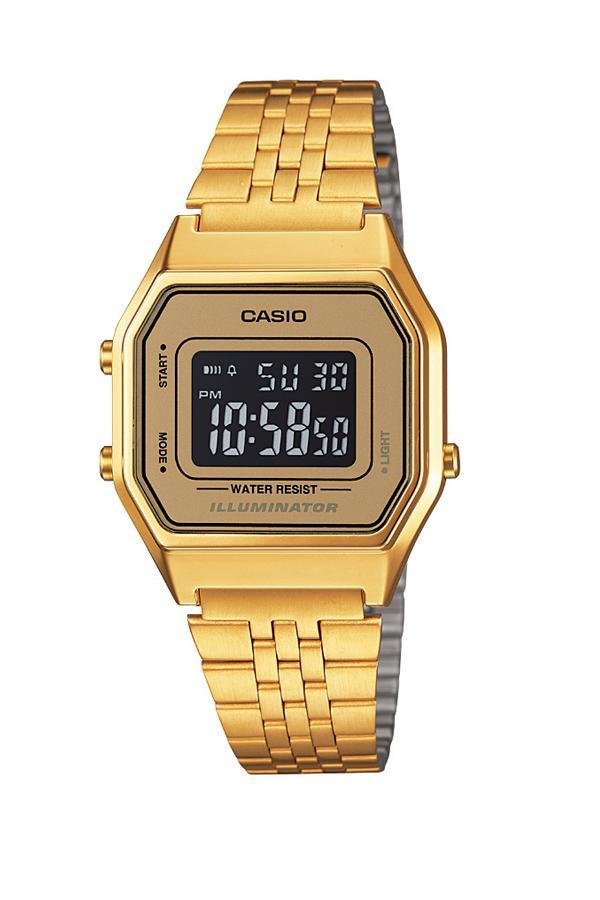 Casio นาฬิกาผู้หญิง สายสแตนเลส รุ่น LA680WGA-9BDF - สีทอง
