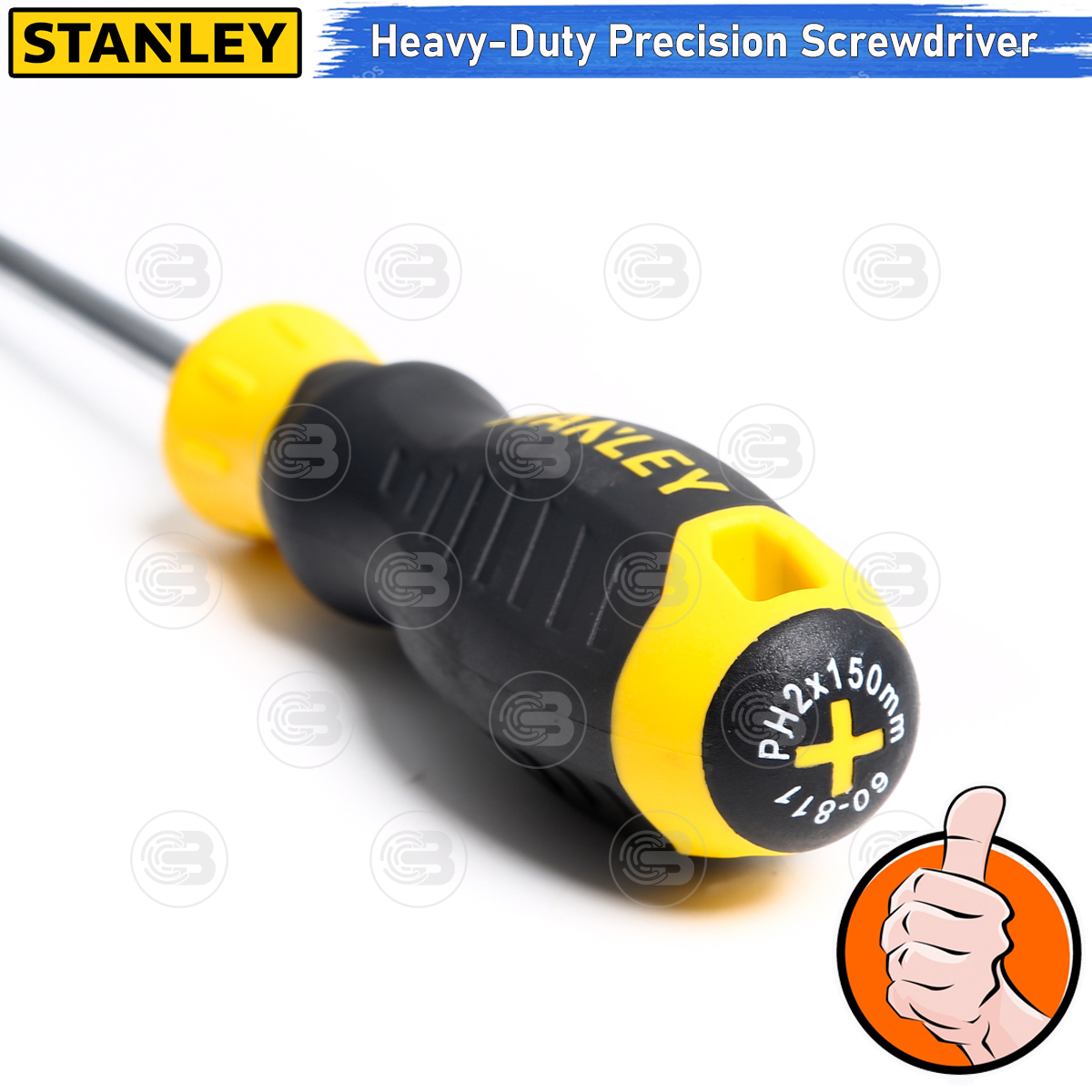 [CoolBlasterThai] STANLEY CUSHION GRIP SCREW DRIVER PHILLIPS PH2 x 150MM (STMT60811-8)