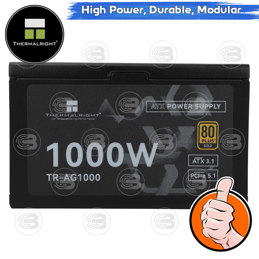 [CoolBlasterThai] Thermalright Power Supply 1000W 80 Plus Gold Full Modular (AG-1000) ประกัน 10 ปี