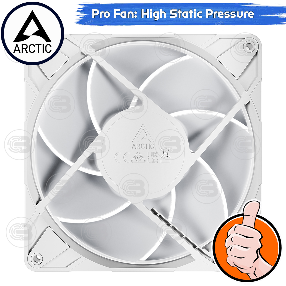 [CoolBlasterThai] ARCTIC P14 PRO A-RGB White (size 140 mm.) X3 Value Pack PC Fan Case ประกัน 6 ปี