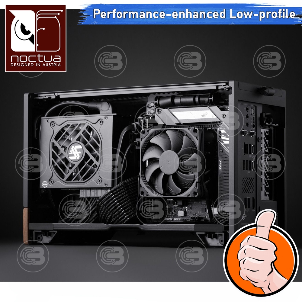[CoolBlasterThai] Noctua NH-L9x65 CHROMAX.BLACK Low-porfile Heat Sink CPU Cooler (AM5/LGA1700 Ready) ประกัน 6 ปี