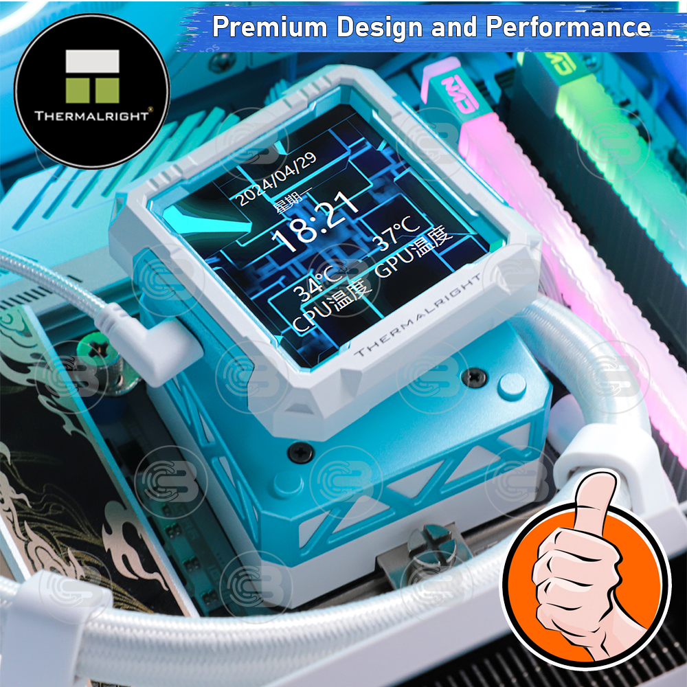 [CoolBlasterThai] Thermalright FROZEN WARFRAME PRO 360 ARGB WHITE AIO Liquid CPU Cooler (AM5/LGA1851 Ready) ประกัน 5 ปี