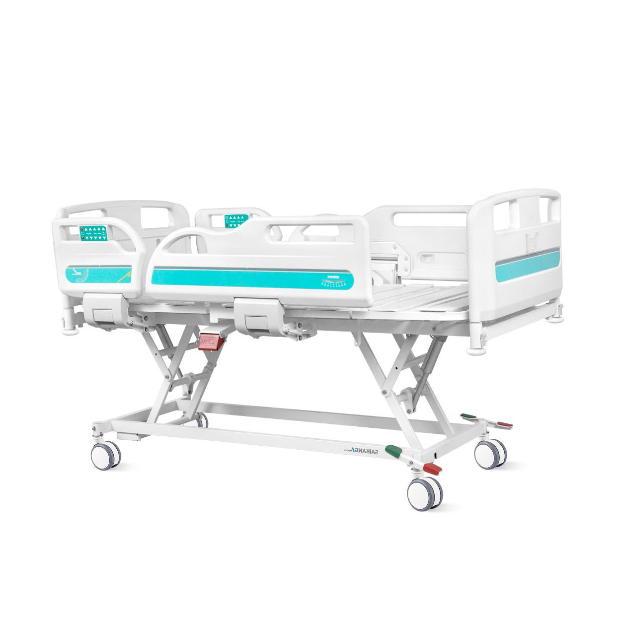 เตียงผู้ป่วยไฟฟ้า 11 ฟังก์ชัน Super Low ปรับต่ำพิเศษ รุ่นปีกนกแกรนด์ ดีลักซ์ (Grand Deluxe Hospital Bed) รับประกันศูนย์ไทย 6 ปี