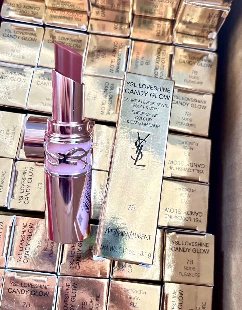 ลิปบาล์ม YSL Loveshine Candy Glow 3.1g สี 7B Nude Pleasure ของแท้