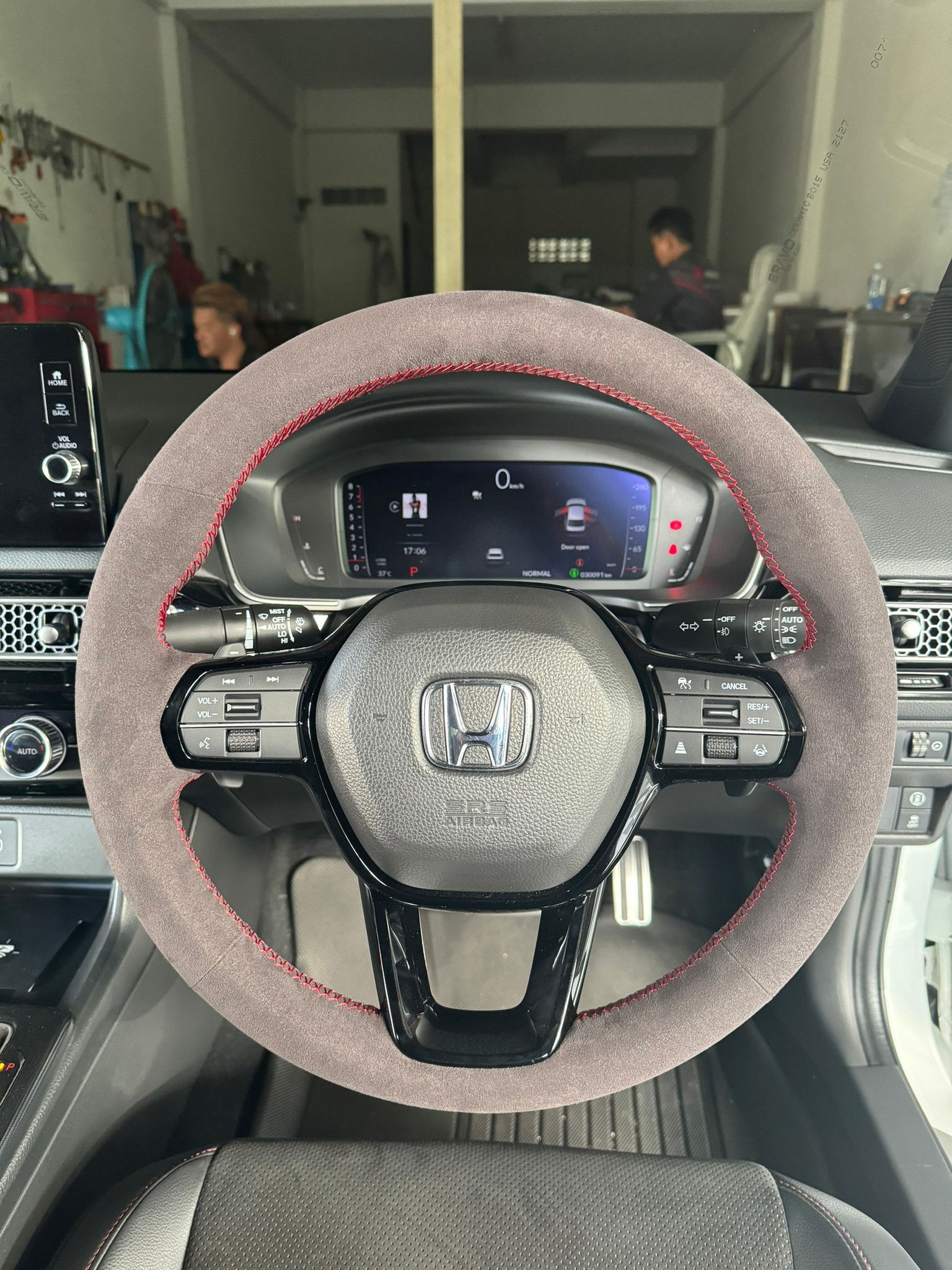 หนังหุ้มพวงมาลัย Honda Civic FE หนังกลับแท้