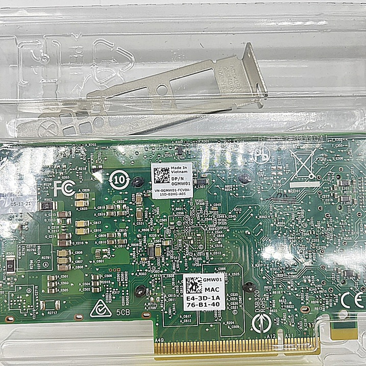 Dell 0GMW01 [TorCompTH Thailand ขายจำหน่าย ราคา] Dell Broadcom 57412 Dual Port 10Gb SFP+ Adapter (include Low Profile and Full Height Bracket), with 10Gb SFPs x2