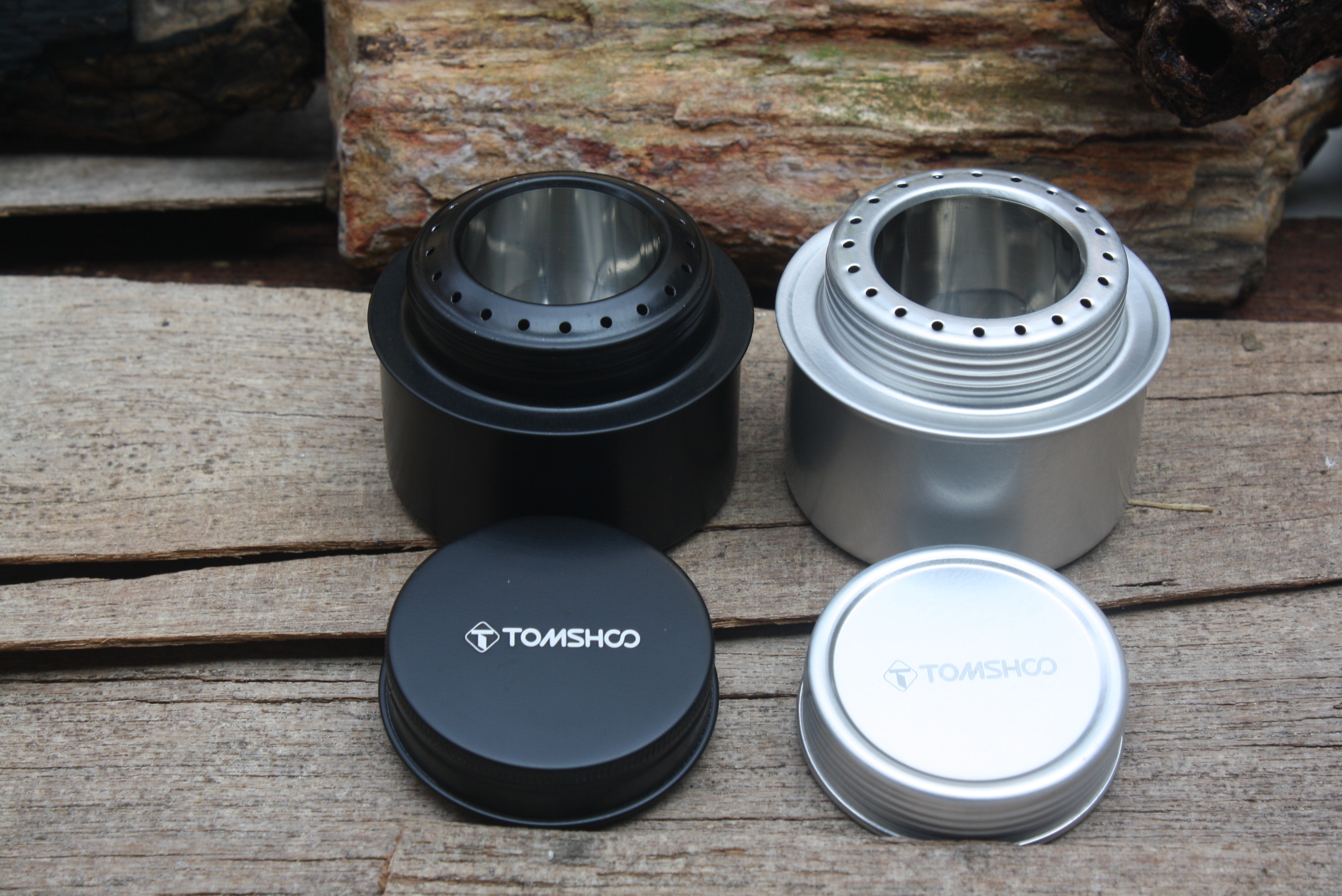 เตาแอลกอฮอล์ TOMSHOO แบบพกพา สีขาว