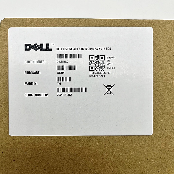 Dell 05JH5X 5JH5X [TorCompTH Thailand - ขาย จำหน่าย ราคา] Dell 900GB 10K 12Gb SAS 2.5in 512n HDD for R640 R740 Gen14