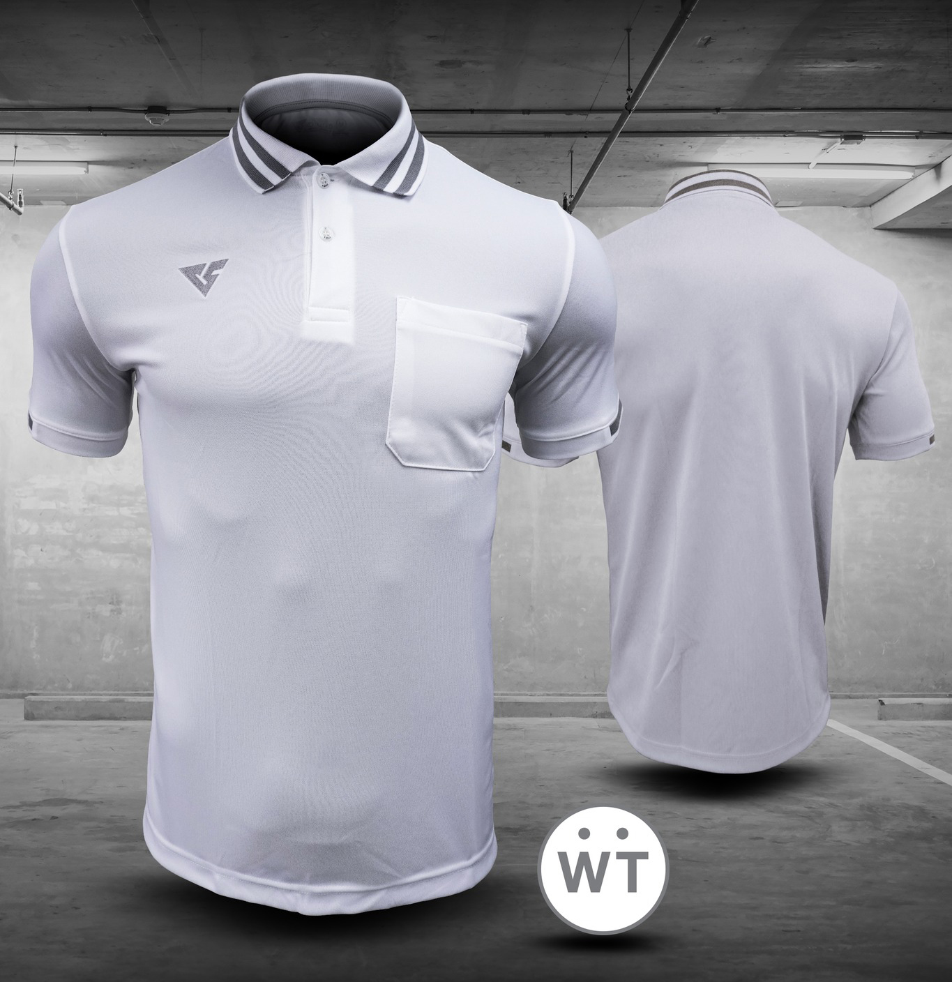 VERSUS VA6604 POLO SPORT เสื้อกีฬา เวอร์ซุส เสื้อโปโลสปอร์ต สีขาว