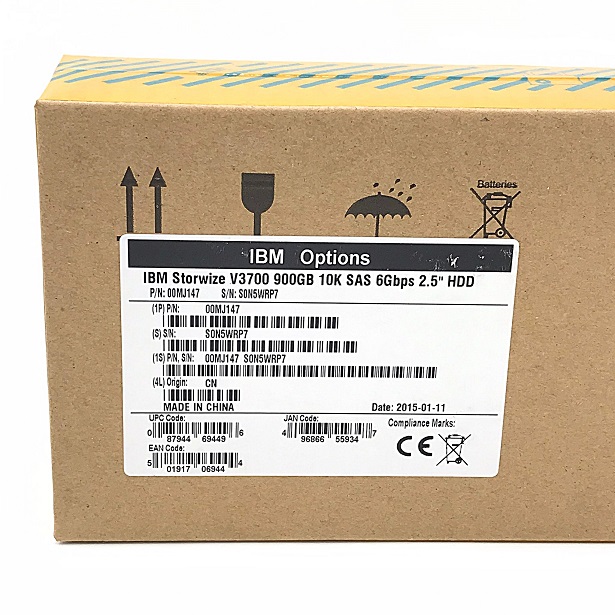 New, IBM 00MJ147 00Y2431 2072-ACLL [TorCompTH Thailand - ขาย จำหน่าย ราคา] IBM 900GB 10K SAS 6G 2.5IN HDD for V3700 2072-24C / 2072-24E