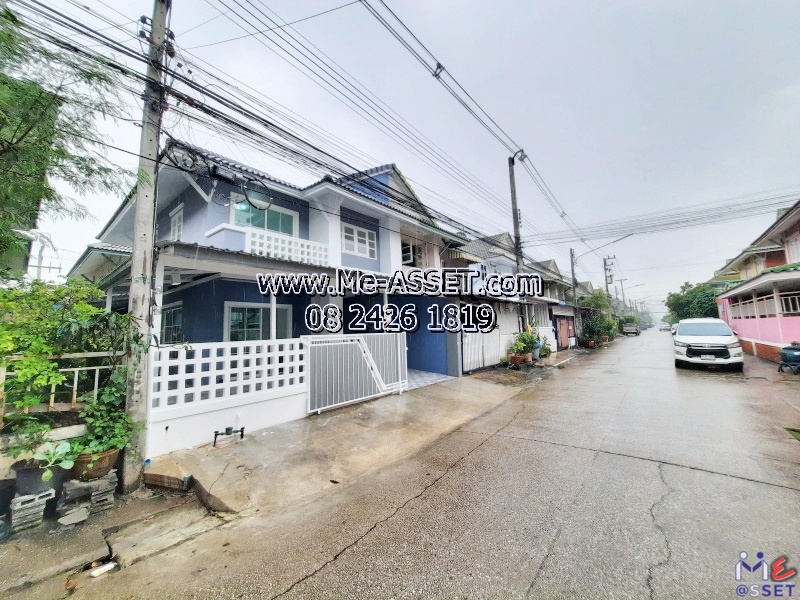 ขายทาวน์เฮ้าส์ หลังริม รีโนเวทใหม่ ย่าน รังสิต ธัญบุรี คลองสาม คลองหลวง ตลาดไทยสมบูรณ์ : ม.พฤกษาบี รังสิต-คลองสาม : 2 ชั้น 24 ตร.วา