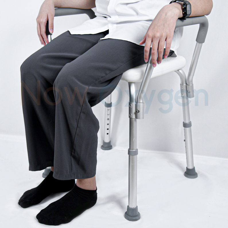 เก้าอี้อาบน้ำแบบไม่มีพนักพิงหลัง