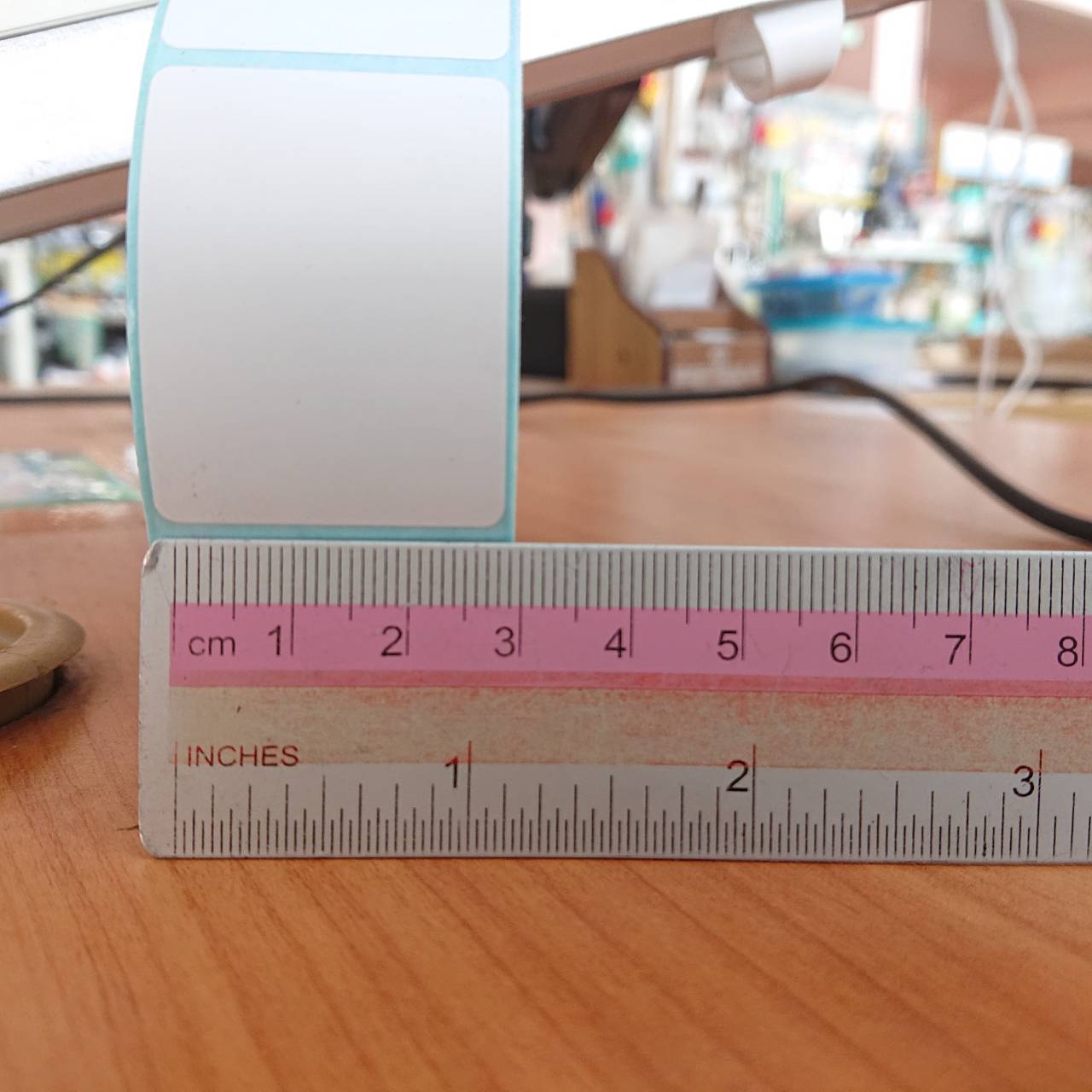 สติ๊กเกอร์บาร์โค้ดความร้อนแนวตั้ง เทอร์มอล สติ๊กเกอร์ ลาเบลม้วน ป้ายสติ๊กเกอร์ ฉลาก ฉลากการจัดส่ง สติ๊กเกอร์บาร์โค้ด กระดาษความร้อน ขนาด 30*40*800ดวง#3040800