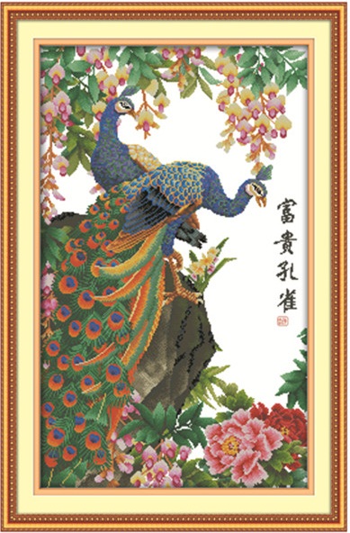 Wealth Peacock (ไม่พิมพ์/พิมพ์ลาย)