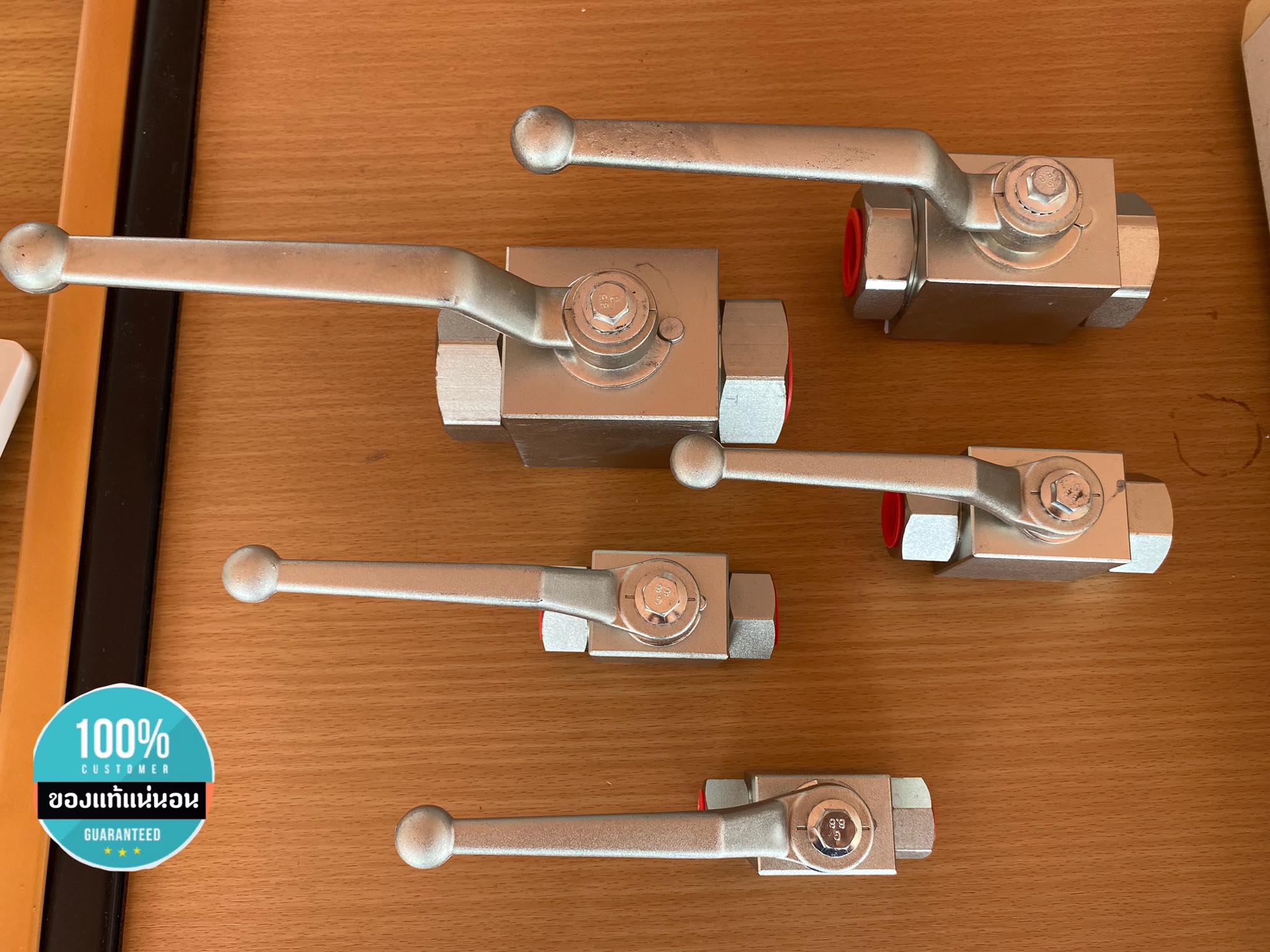 บอลวาล์ว2ทาง บอลวาล์วแรงดันสูง สำหรับไฮดรอลิก บอลวาล์วไฮดรอลิก ขนาด1/2" (4หุน) #22124