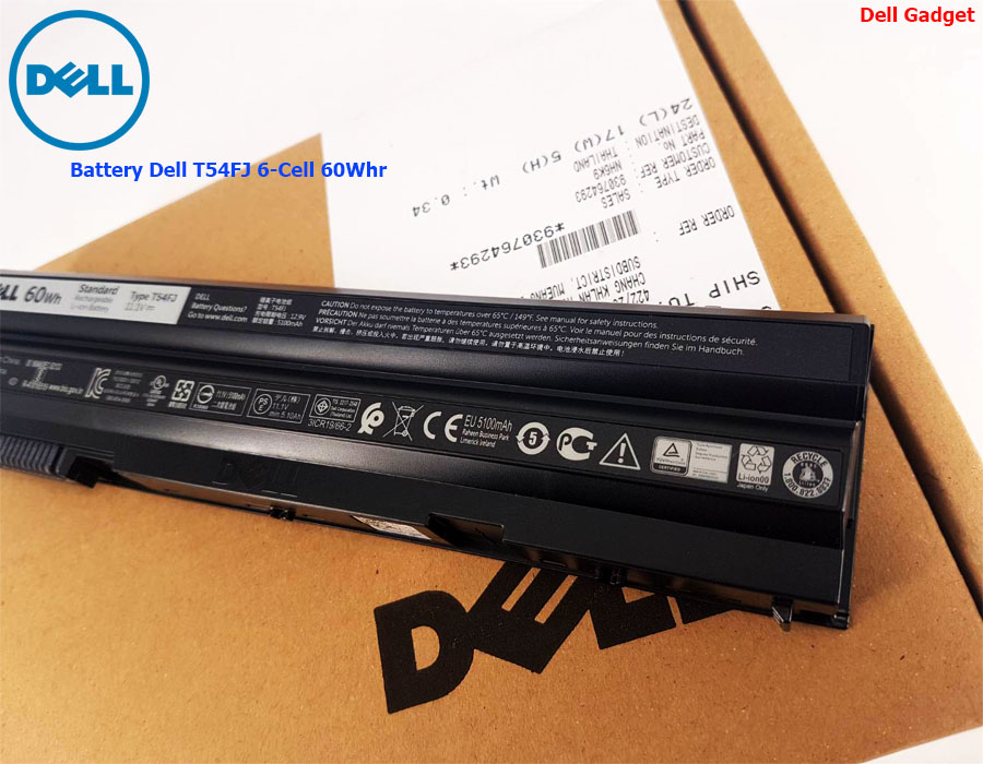Battery Dell Latitude E6430 ATG, 6-Cell, 60Wh, แบตเตอรี่ Dell T54FJ ของแท้รับประกันศูนย์ Dell Thailand On-site Service