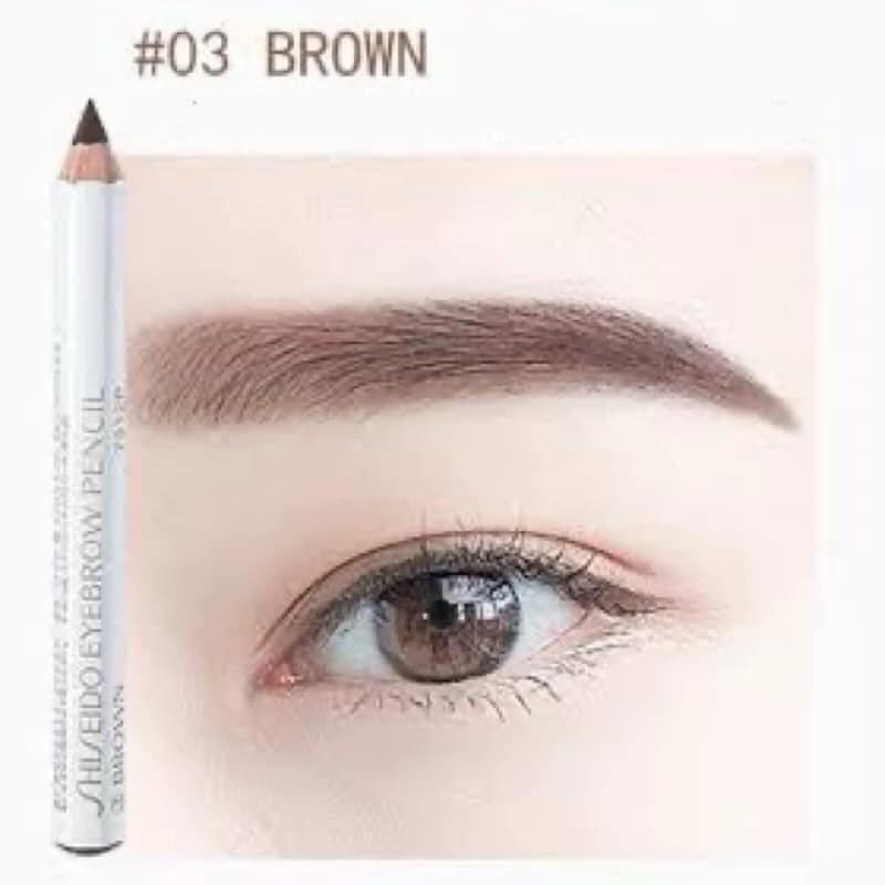 (1แท่ง) ดินสอเขียนคิ้ว Shiseido Eyebrow Pencil 1.2g. (8cm.) * - เบอร์ 3 Brown น้ำตาล