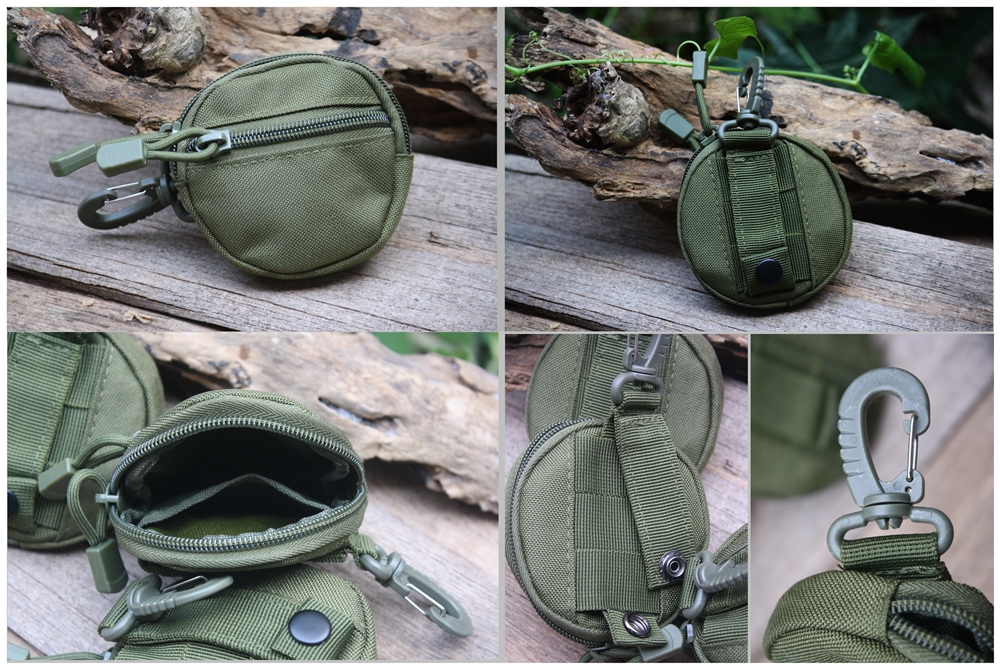 กระเป๋าใส่อุปกรณ์ Military green circular bag
