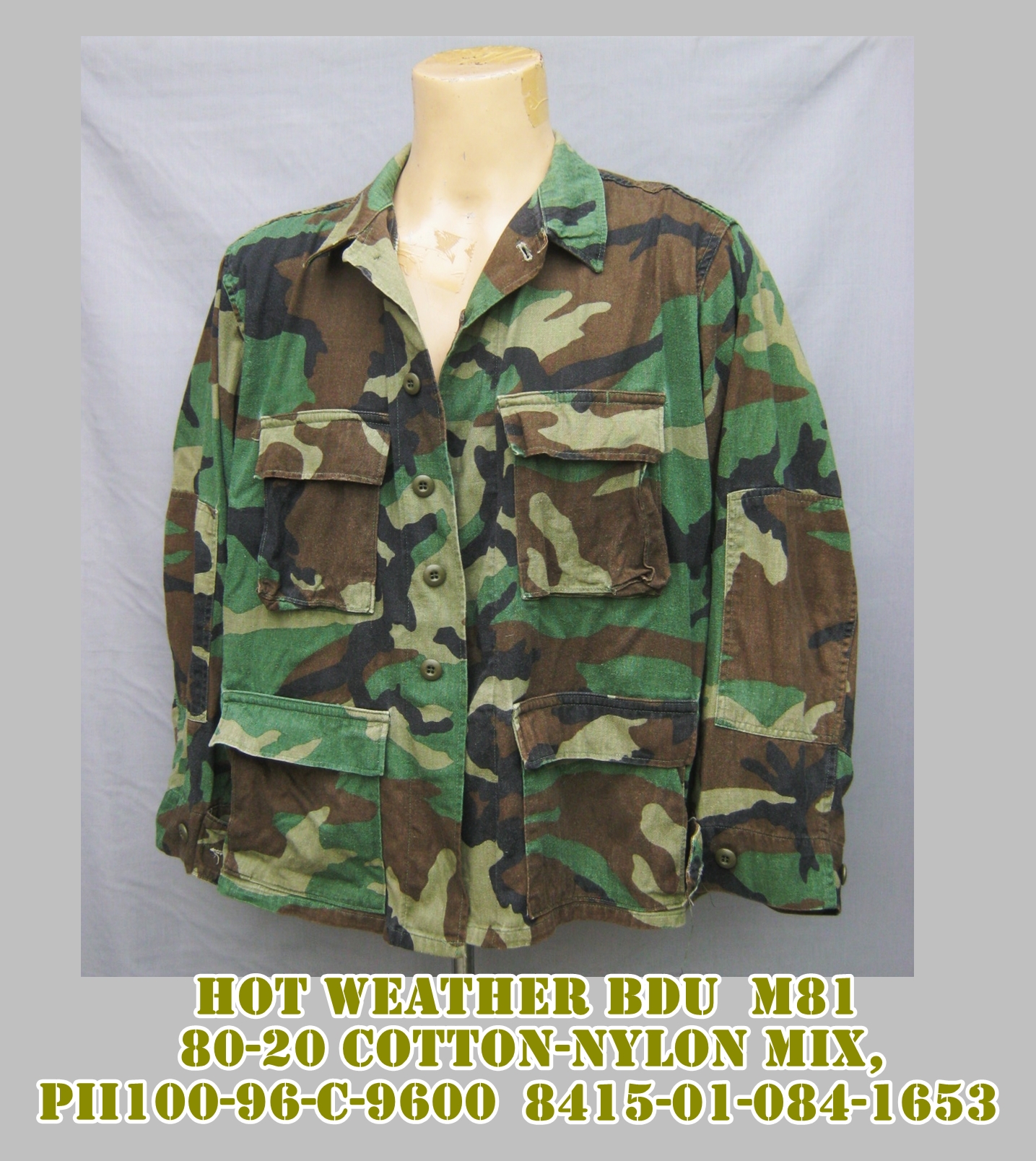 เสื้อทหารสหรัฐ M81 ผ้าชนิดพิเศษ