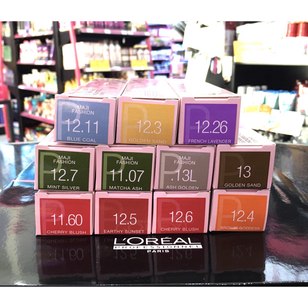 แท้พร้อมส่ง‣ (ไม่รวมไฮ) (สีP) L'Oreal Professionnel Majifashion Pastel ครีมย้อมผม ลอรีอัล มาจิแฟชั่น พาสเทล (สนใจเบอร์ไหนรบกวนทักแชทค่ะ)