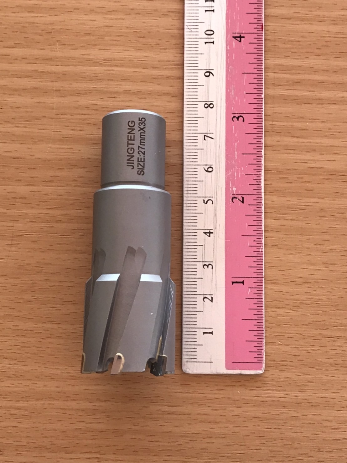 ดอกสว่านเจ็ทบอส แบบโฮลซอว์คาร์ไบสำหรับเจาะเหล็กหนา ด้วยสว่านแม่เหล็กไฟฟ้า ขนาด27*35 มม. #2735