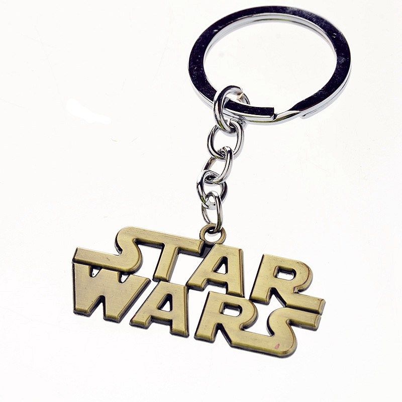พวงกุญแจ โลหะ Star Wars Logo สีบรอนซ์ - Star Wars Keychain