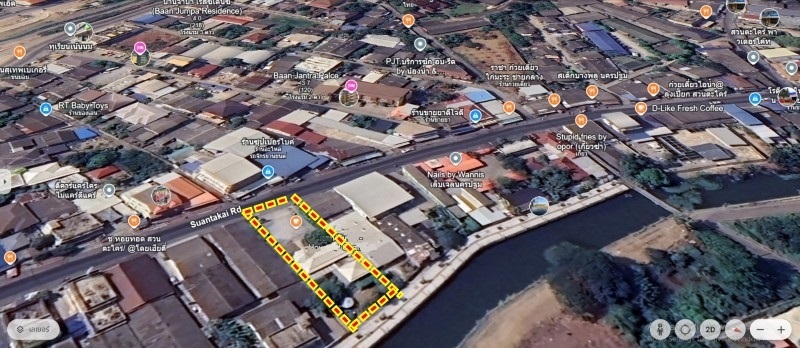 ขายที่ดินพร้อมสิ่งปลูกสร้าง ย่าน สวนตะไคร้ สนามจันทร์ พระปฐมเจดีย์ เซ็นทรัลนครปฐม : ใกล้มหาวิทยาลัยศิลปากร : 1.5 ชั้น 197 ตร.วา