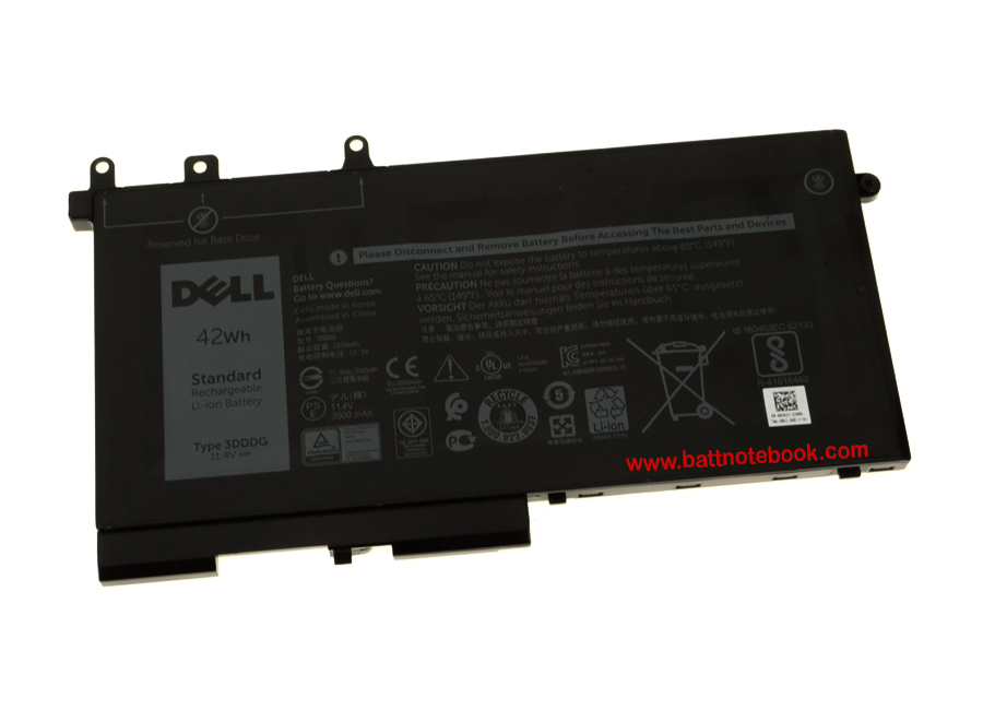 Battery DELL Latitude 5280 3DDDG 42Whr แบตเตอรี่โน๊ตบุ๊ค DELL Latitude 5280 แบตแท้ ตรงรุ่น ตรงสเปค รับประกันศูนย์ Dell Thailand ราคา พิเศษ