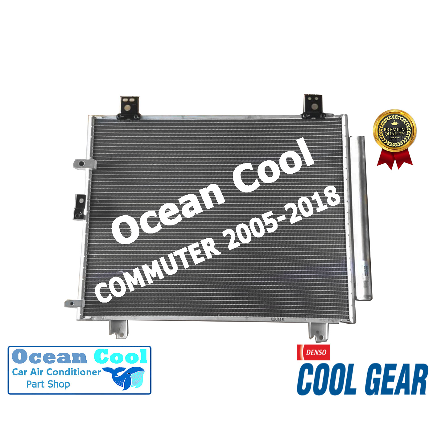 แผงแอร์ คอมมิวเตอร์ 2005 - 2018 รังผึ้ง condenser TOYOTA COMMUTER 05 18 Cool gear Denso แท้ DI447770-51004W 2006 2007 2008 2009 2010 2011 2012 2013 2014 2015 2016 2017 CD0014