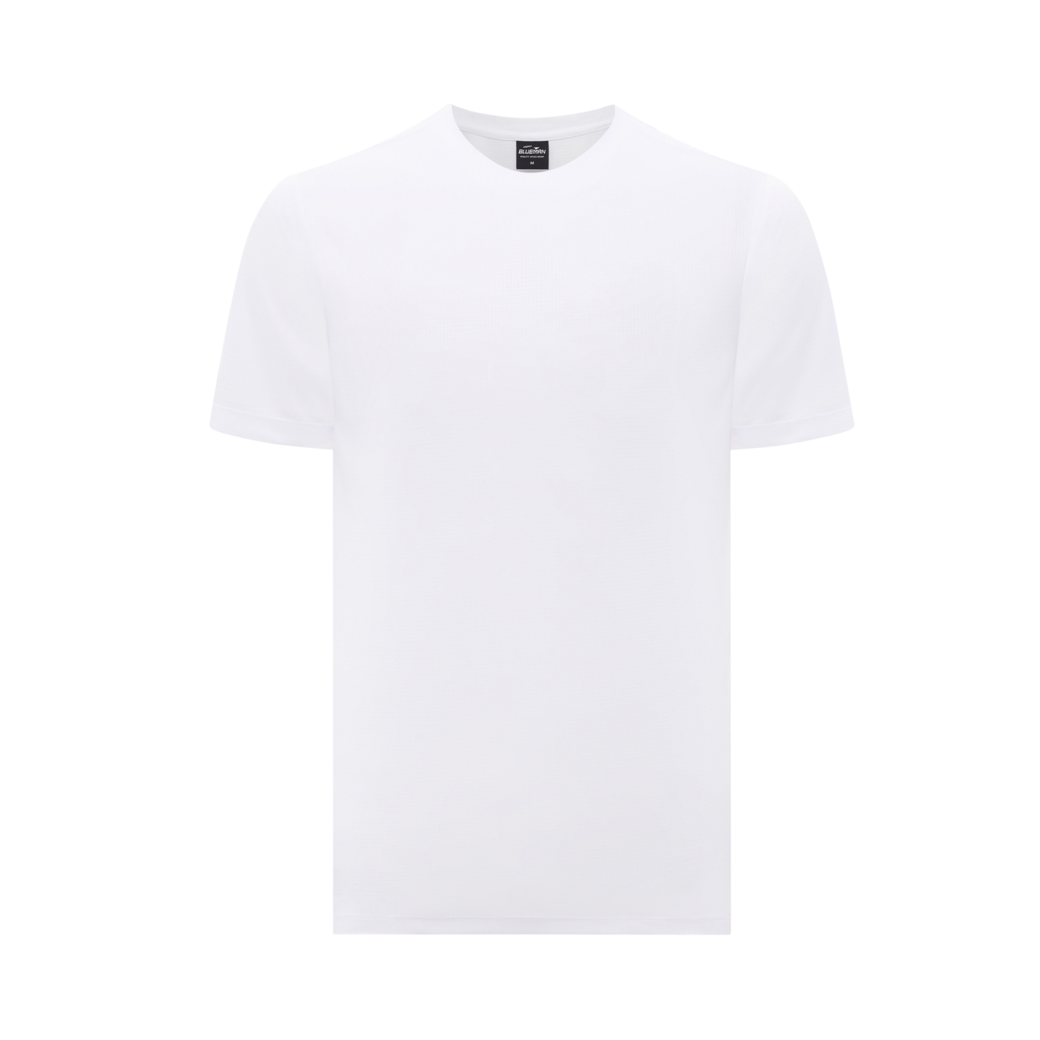 BM008 SPORT COLLECTION เสื้อยืดคอกลม ทอลายผ้าในตัว สีขาว สำเนา